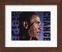 Barack Obama: Hope, Change Fine Art Print