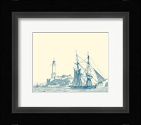 Sailing Ships in Blue I Fine Art Print