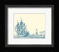 Sailing Ships in Blue III Fine Art Print