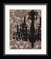 Chandelier Silhouette I Framed Print