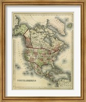 Antique Map of North America Fine Art Print