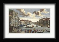 Venice Canal and Gondola Race Fine Art Print