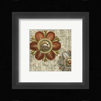 Vintage Rosette II Framed Print