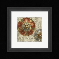 Vintage Rosette IV Framed Print