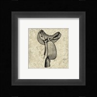 Antique Saddle I Framed Print