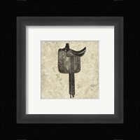 Antique Saddle III Framed Print