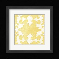 Petite Suzani in Yellow Framed Print