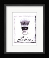 Lather Framed Print