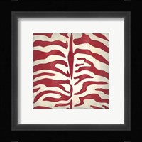 Vibrant Zebra I Framed Print