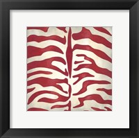Vibrant Zebra I Framed Print