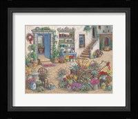 Courtyard Flower Shoppe Fine Art Print