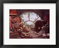 Bears In The Attic Framed Print