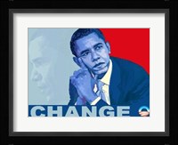 Barack Obama: Change Fine Art Print