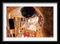 The Kiss, c.1908 (detail horizontal) Fine Art Print