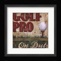 Golf Pro Fine Art Print