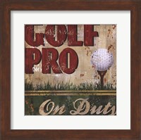 Golf Pro Fine Art Print