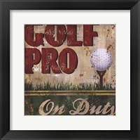 Golf Pro Fine Art Print