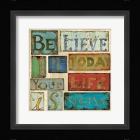 Believe & Hope I Framed Print