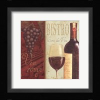 Wine List I Framed Print