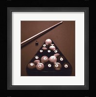 Pool Table I - Sepia Framed Print