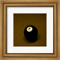 8 Ball on Brown Fine Art Print