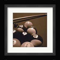 Pool Table II - Sepia Framed Print