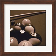 Pool Table II - Sepia Fine Art Print