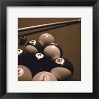 Pool Table II - Sepia Fine Art Print