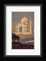 Taj Mahal - Visit India Fine Art Print