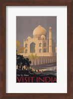 Taj Mahal - Visit India Fine Art Print