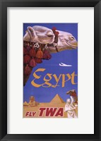 Egypt - Fly TWA Framed Print