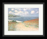 Chemin Dans Les Bles A Pourville Framed Print