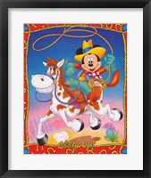 Mickey Mouse: Giddy Up Fine Art Print
