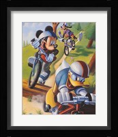 Mickey & Friends: Biking Fine Art Print