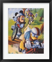 Mickey & Friends: Biking Fine Art Print