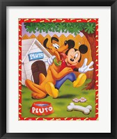 Mickey & Pluto Fine Art Print