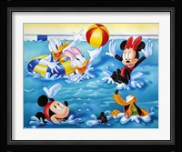 Mickey & Friends: Pool Games Fine Art Print
