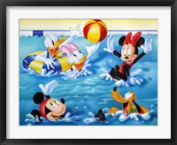 Mickey & Friends: Pool Games Fine Art Print