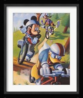 Mickey & Friends: Biking Fine Art Print