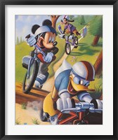 Mickey & Friends: Biking Fine Art Print