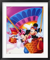 Mickey & Friends: Hot Air Balloons Fine Art Print