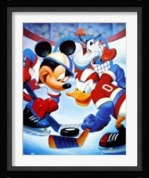 Mickey & Friends: Ice Hockey Fine Art Print