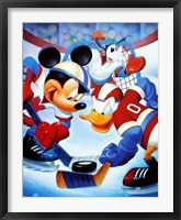Mickey & Friends: Ice Hockey Fine Art Print