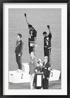 1968 Mexico Olympics Black Power Salute Framed Print
