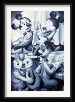 Mickey & Friends: Nightclub B&W Fine Art Print