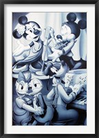 Mickey & Friends: Nightclub B&W Fine Art Print