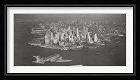 Airplane View of Manhattan Fine Art Print