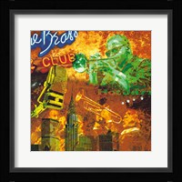 Hot jazz Framed Print