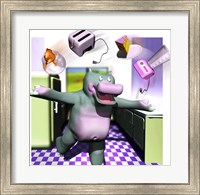 Kitchen Hippo Fine Art Print