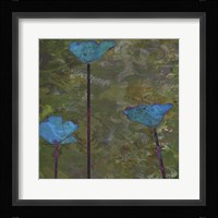 Teal Poppies II Fine Art Print